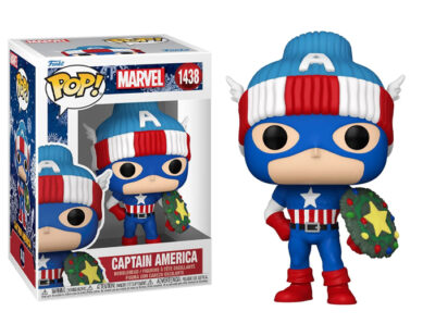 Marvel POP! Vinyl Figure Holiday Capt. America 9 cm