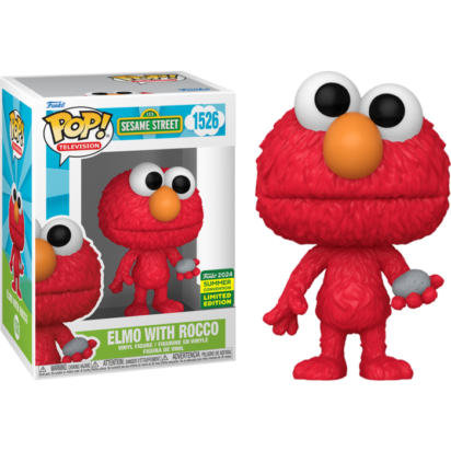 Sesame Street Pop! Vinyl Figure Elmo with Rocco Limited 9 cm (con bollino Summer Convention 2024)