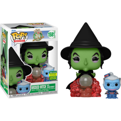 The Wizard of Oz Pop! Vinyl Figure Wicked Witch with Winged Monkey Limited 9 cm (con bollino Summer Convention 2024)