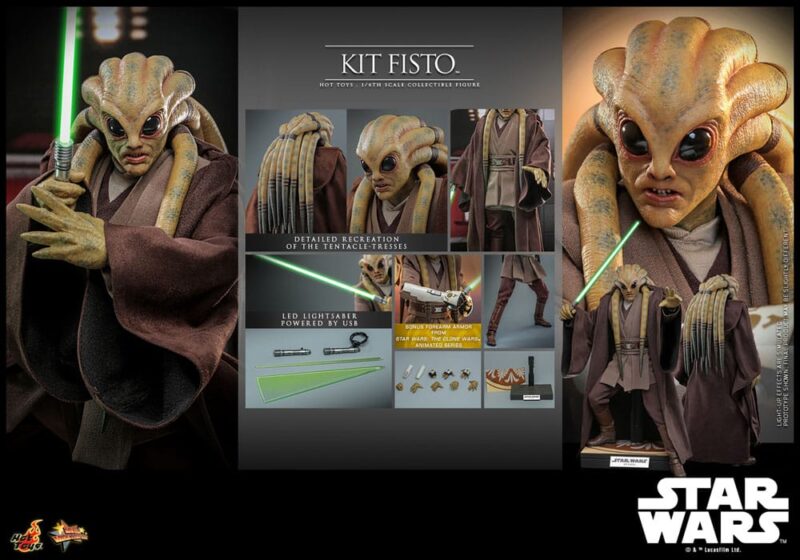 Star Wars Movie Masterpiece Action Figure 1/6 Kit Fisto 32 cm - immagine 6