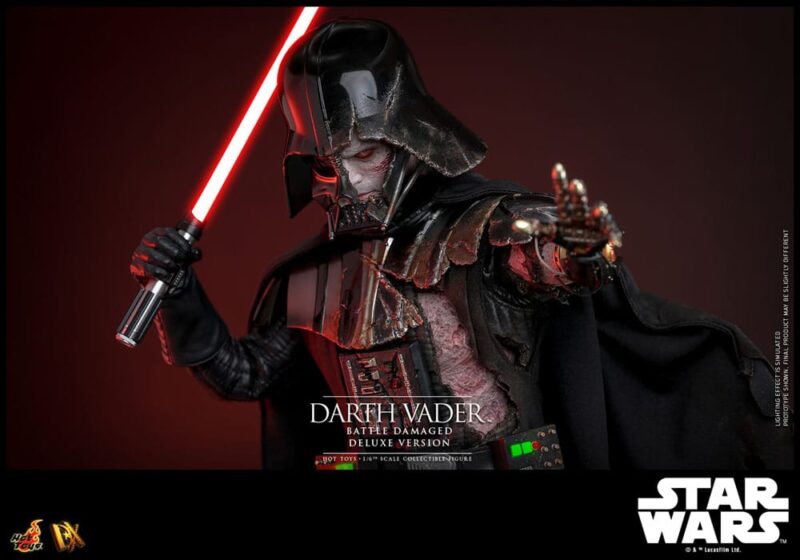 Star Wars Action Figure 1/6 Darth Vader (Battle Damaged) Deluxe Version 35 cm - immagine 4