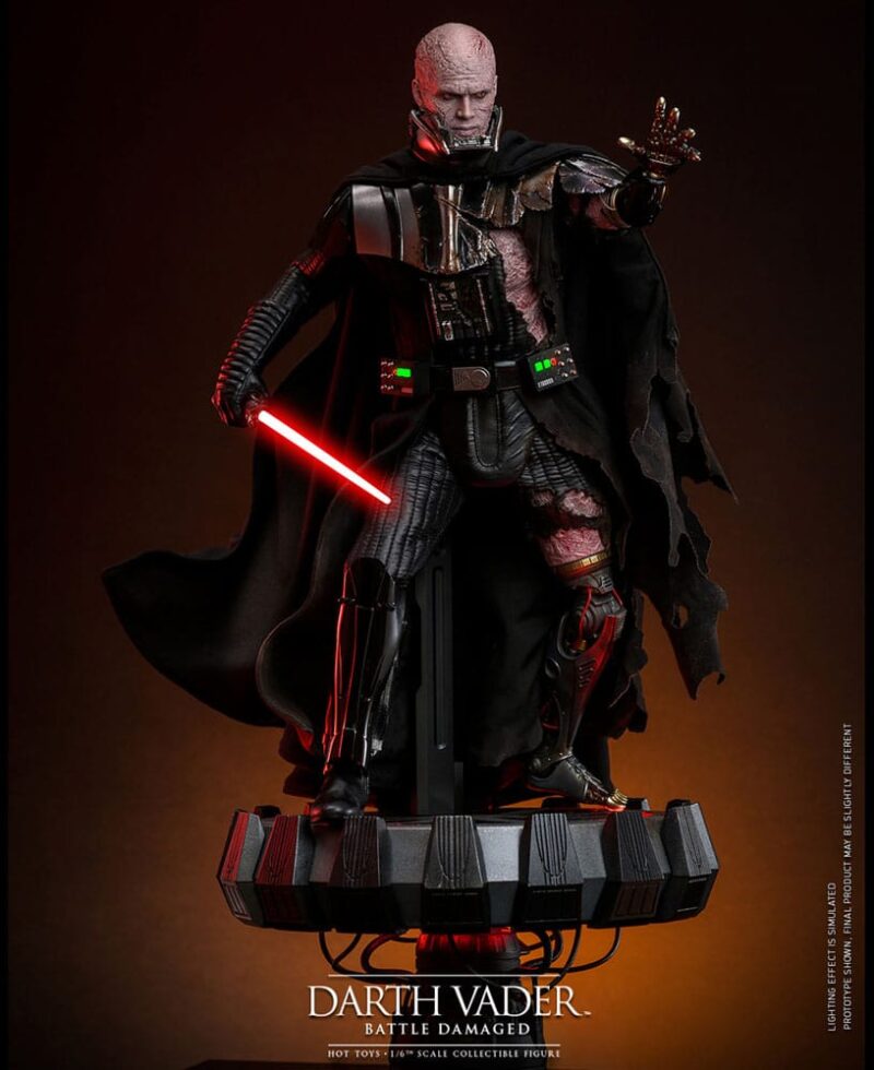 Star Wars Action Figure 1/6 Darth Vader (Battle Damaged) 35 cm - immagine 2