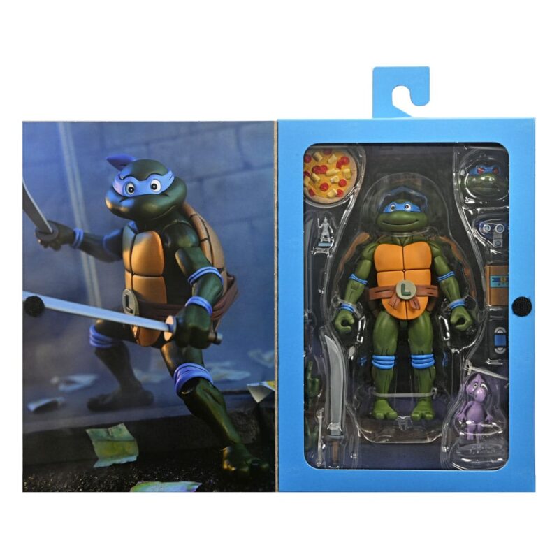 Teenage Mutant Ninja Turtles (Cartoon) Action Figure Ultimate Leonardo VHS 18 cm - immagine 2