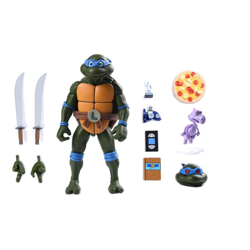 Teenage Mutant Ninja Turtles (Cartoon) Action Figure Ultimate Leonardo VHS 18 cm - immagine 3