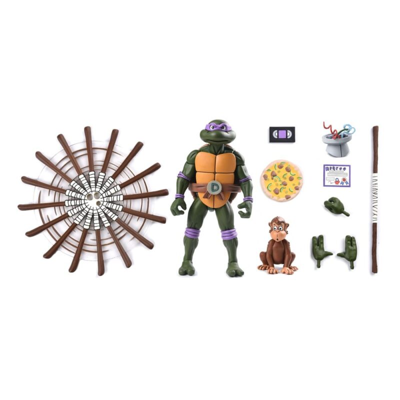 Teenage Mutant Ninja Turtles (Cartoon) Action Figure Ultimate Donatello VHS 18 cm - immagine 3