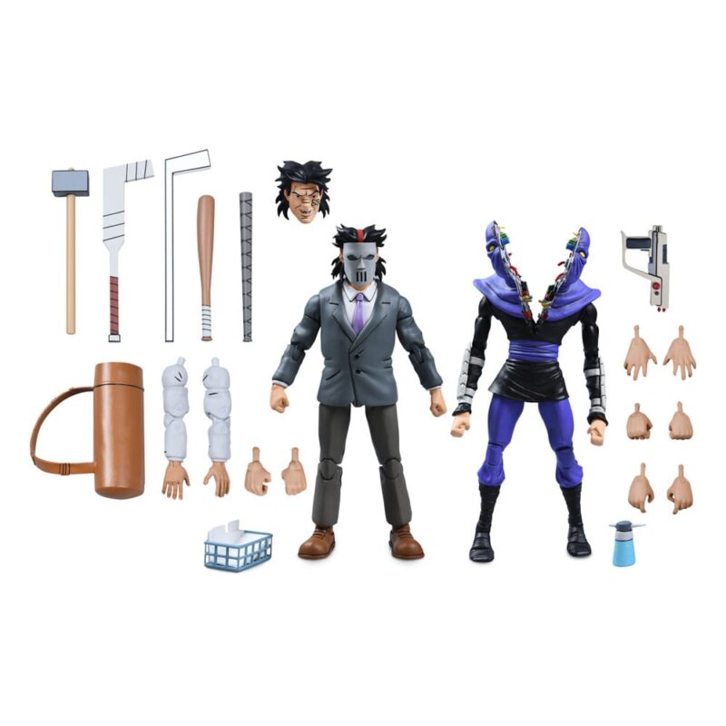 Teenage Mutant Ninja Turtles (Cartoon) Action Figure 2 Pack Business Suit Casey Jones & Split Foot Soldier 18 cm - immagine 2