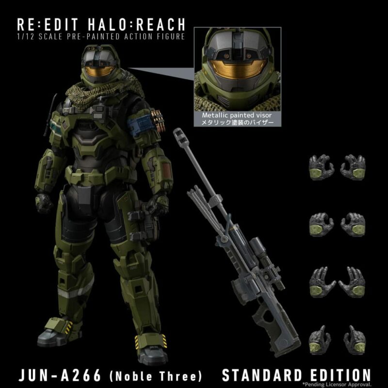 Halo:Reach Action Figure 1/12 Jun-A266 (Noble Three) 17 cm - immagine 2
