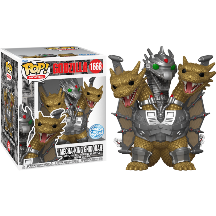 Godzilla vs King Ghidorah (1991) POP! 70th Anniversary Super sized Vinyl Figure Mecha-King Ghidorah Limited 15 cm
