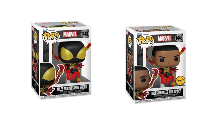 Spider-Man Comics POP! TV Vinyl Figures Miles Morales Iron Spider 9 cm Assortment (2)