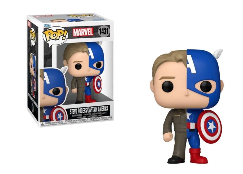 Marvel POP! Vinyl Figure Split- Captain A/Steve R 9 cm