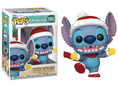 Lilo & Stitch: Holiday POP! Vinyl Figure Stitch with Santa Hat 9 cm
