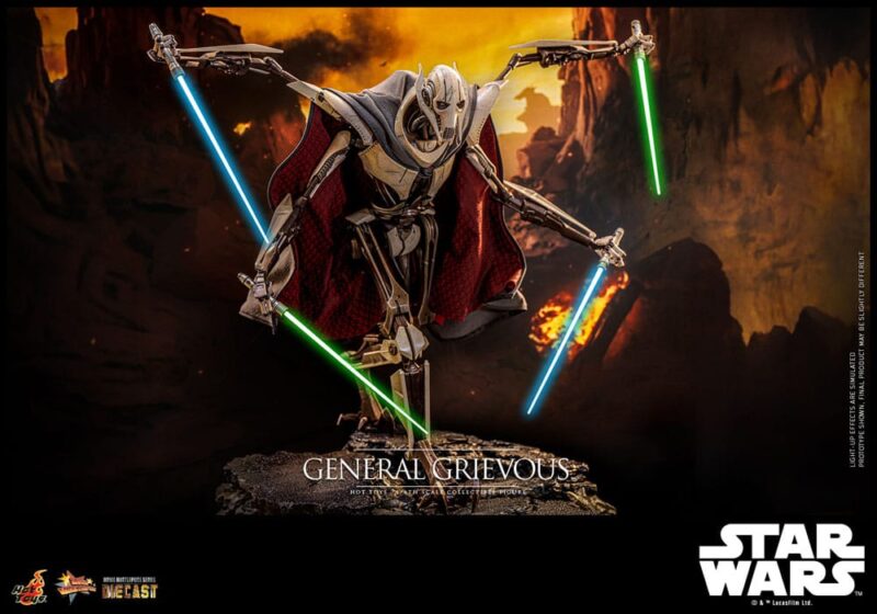Star Wars Movie Masterpiece Diecast Action Figure 1/6 General Grievous 42 cm - immagine 3