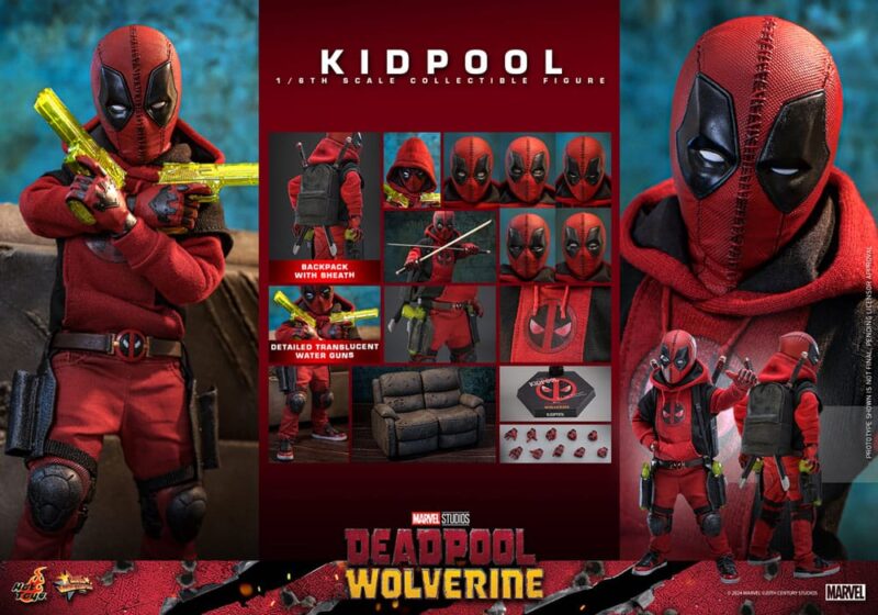Deadpool & Wolverine Movie Masterpiece Action Figure 1/6 Kidpool 22 cm - immagine 7