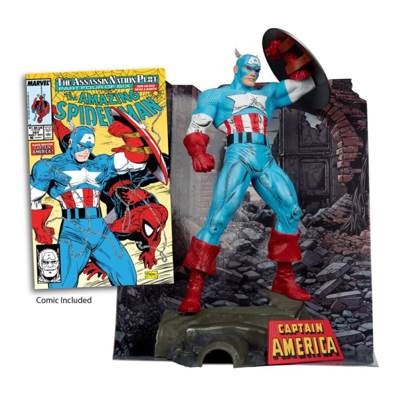 Marvel PVC Statue 1/6 Captain America (The Amazing Spider-Man #323) 28 cm - immagine 3