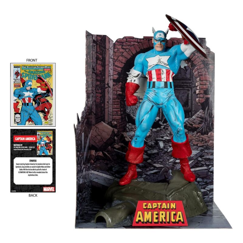 Marvel PVC Statue 1/6 Captain America (The Amazing Spider-Man #323) 28 cm - immagine 2