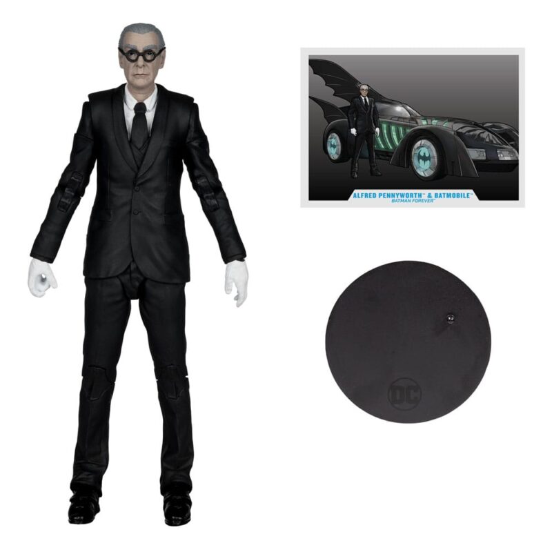 Batman Forever DC Multiverse Action Figure with Vehicle Alfred Pennyworth & Batmobile (Gold Label) 79 cm - immagine 6