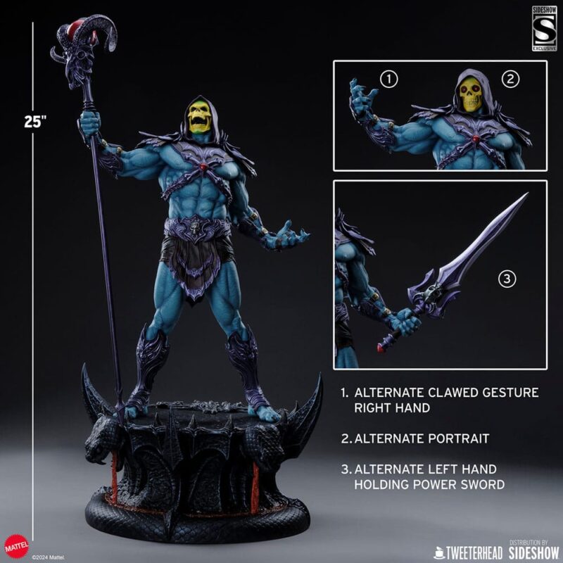 Masters of the Universe Legends Maquette 1/5 Skeletor (Classic Edition) 63 cm - immagine 7