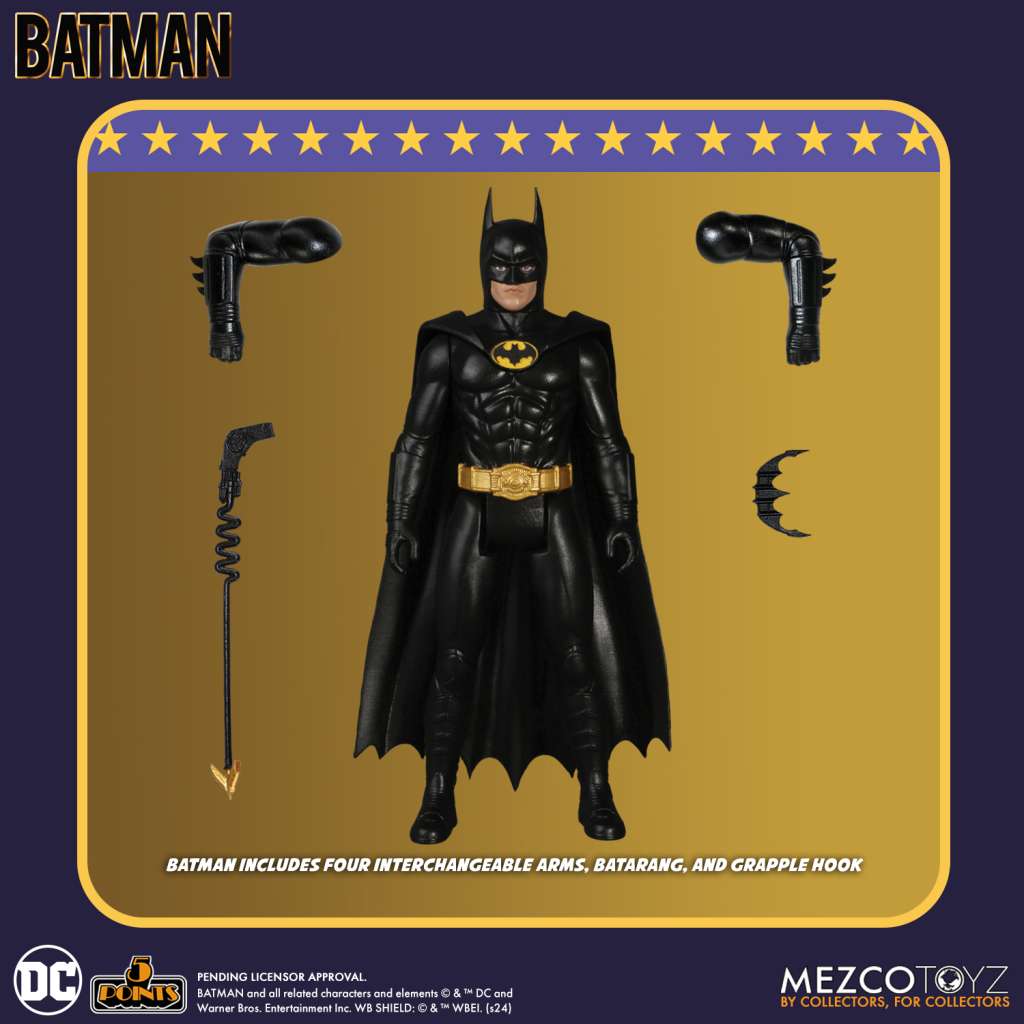 5 Points 1989 Batman Action Figure Set (3) - immagine 3