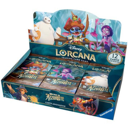Disney Lorcana Mare di Azzurrite Booster Box 24 bustine versione Italiano