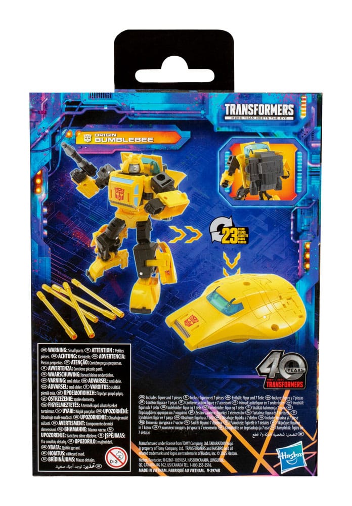 Transformers Generations Legacy United Deluxe Class Action Figure Origin Bumblebee 14 cm - immagine 2