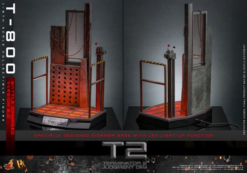 Terminator 2 Movie Masterpiece Action Figure 1/6 T-800 Battle Damaged Version 2.0 32 cm - immagine 4