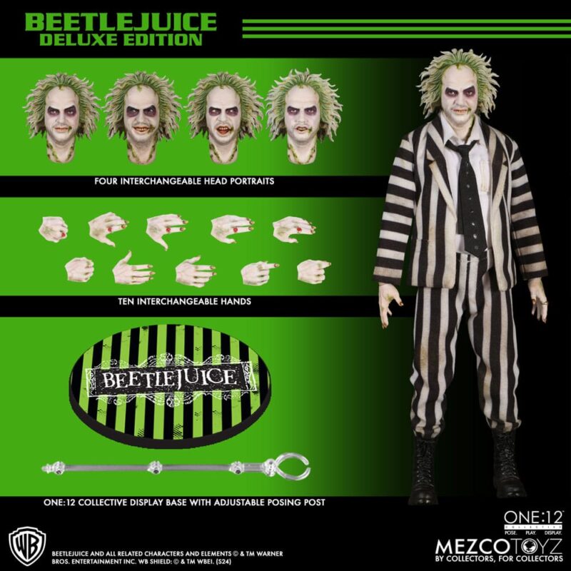 Beetlejuice Action Figure 1/12 Beetlejuice Deluxe Edition 18 cm - immagine 5