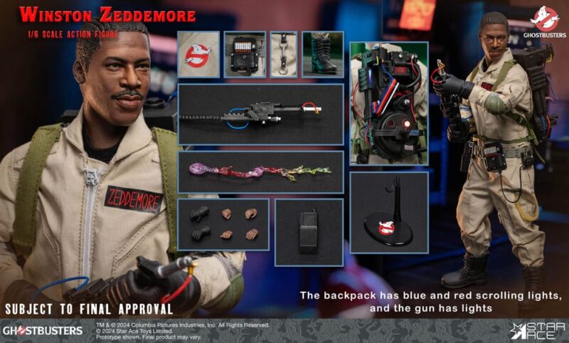 Ghostbusters (1984) Action Figure 1/6 Winston Zeddemore 30 cm - immagine 3