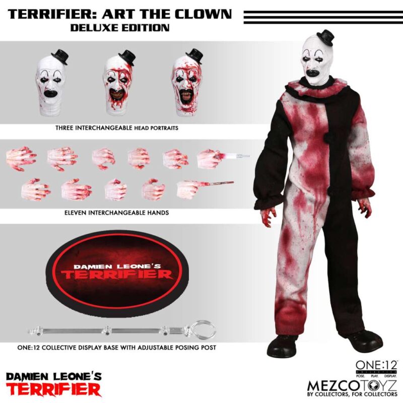 One 12 Collective Terrifier Art The Clown Dlx Action figure - immagine 2