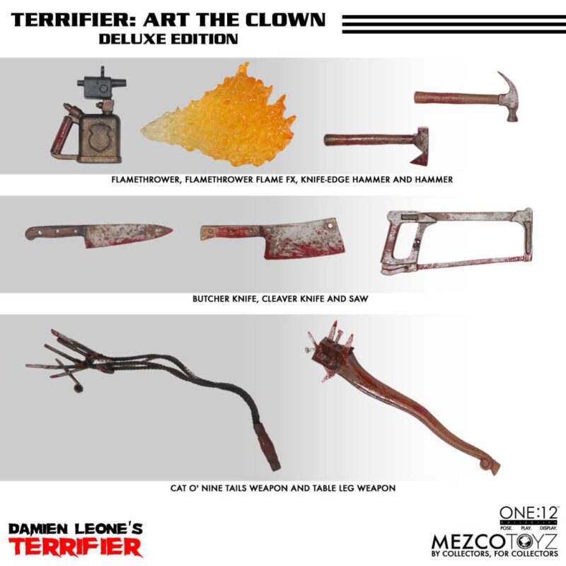 One 12 Collective Terrifier Art The Clown Dlx Action figure - immagine 4