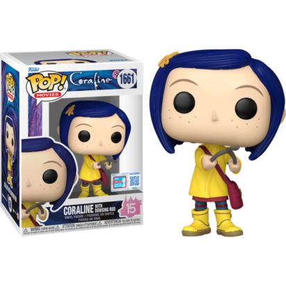 Coraline (2009) Pop! Vinyl Figure Coraline with Dowsing Rod 15th Anniversary Limited 9 cm (con bollino Fall Convention 2024)