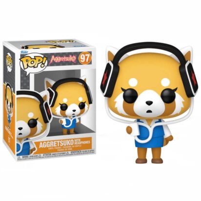 Sanrio POP! Animation Vinyl Figure Aggretsuko w/headphones 9 cm