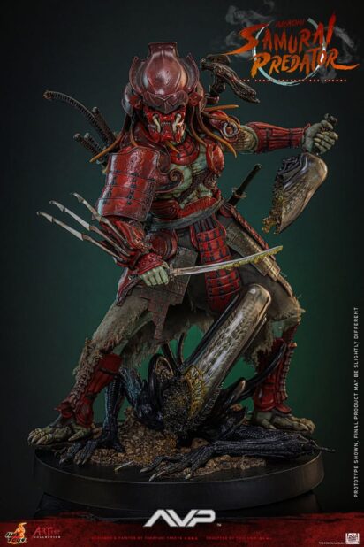 Alien vs. Predator Artist Collection Action Figure 1/6 Akaoni Samurai Predator 35 cm