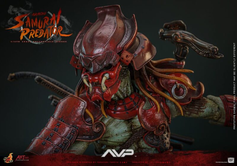 Alien vs. Predator Artist Collection Action Figure 1/6 Akaoni Samurai Predator 35 cm - immagine 6