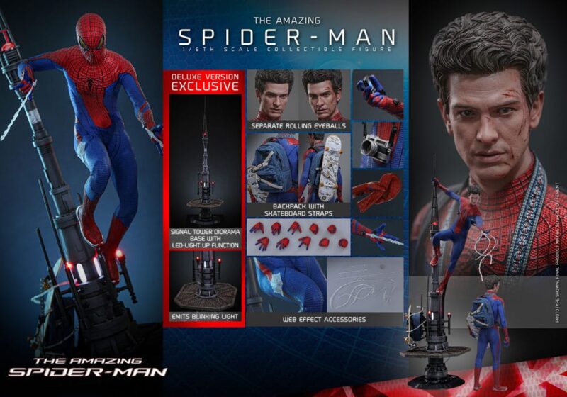 The Amazing Spider-Man Movie Masterpiece Action Figure 1/6 Spider-Man (Deluxe Version) 30 cm - immagine 7