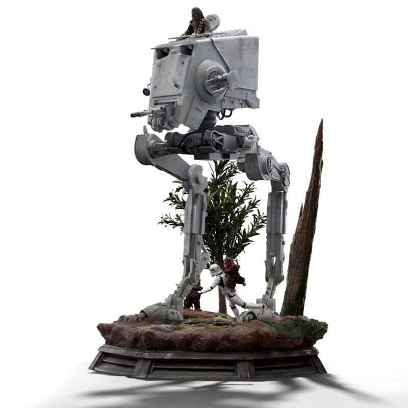 Star Wars Demi Art Scale Statue 1/20 AT-ST and Chewbacca 53 cm - immagine 2