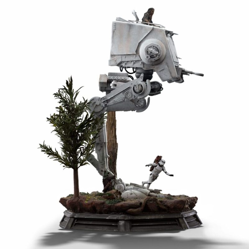 Star Wars Demi Art Scale Statue 1/20 AT-ST and Chewbacca 53 cm - immagine 4