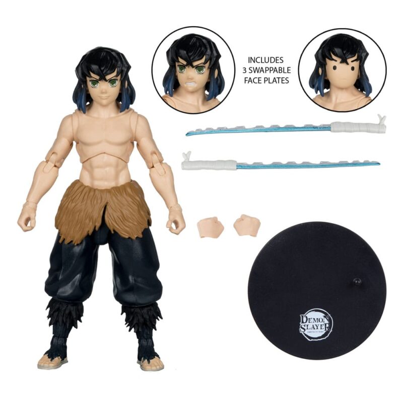 Demon Slayer: Kimetsu no Yaiba Action Figure Hashibira Inosuke (Unmasked) 18 cm Wave 5 - immagine 3