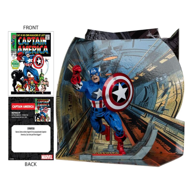 Marvel Collection PVC Statue 1/10 Captain America (Captain America #100) 12 cm - immagine 2