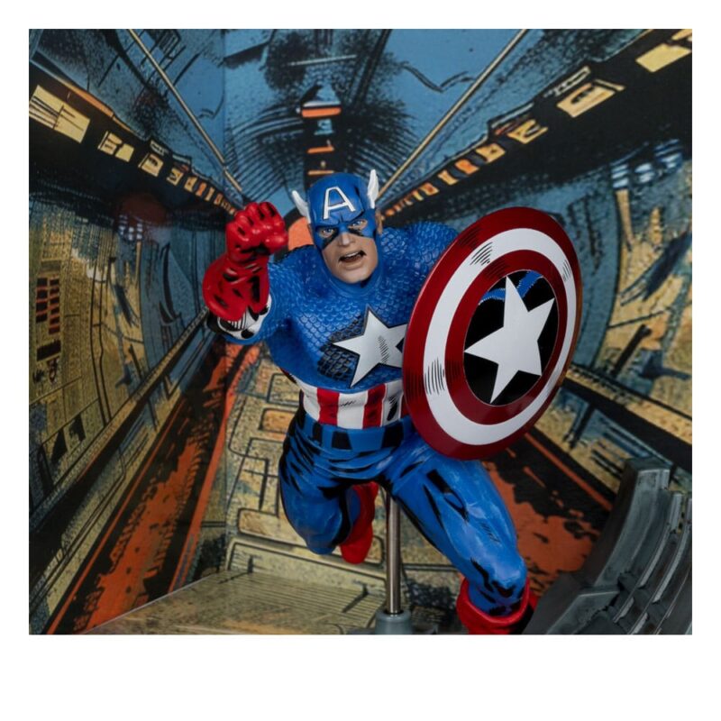 Marvel Collection PVC Statue 1/10 Captain America (Captain America #100) 12 cm - immagine 4