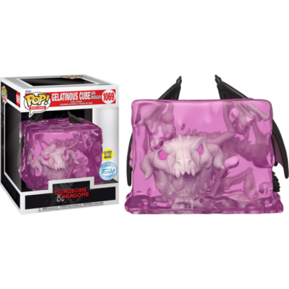 Dungeons & Dragons POP! Deluxe Vinyl Figure Gelatinous Cube with Dracolich Glow in the Dark Limited 9 cm