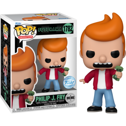 Futurama Pop! Animation Vinyl Figure Philip J. Fry "Shut Up and Take My Money" Meme Limited 9 cm