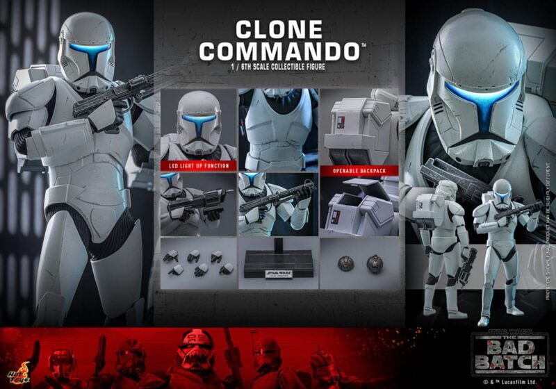 Star Wars: The Bad Batch Action Figure 1/6 Clone Commando 30 cm - immagine 6