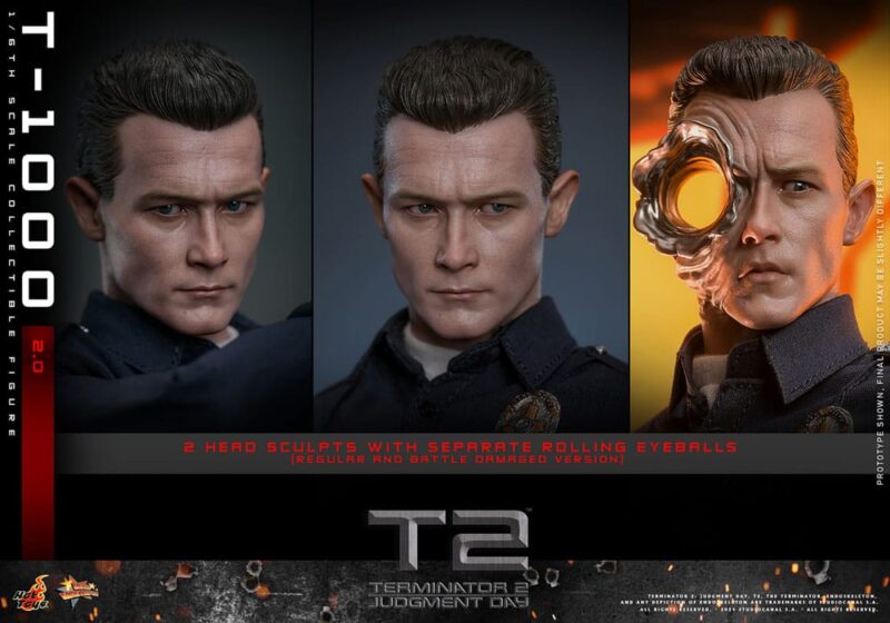 Terminator 2 Movie Masterpiece Action Figure 1/6 T-1000 (2.0) 31 cm - immagine 5