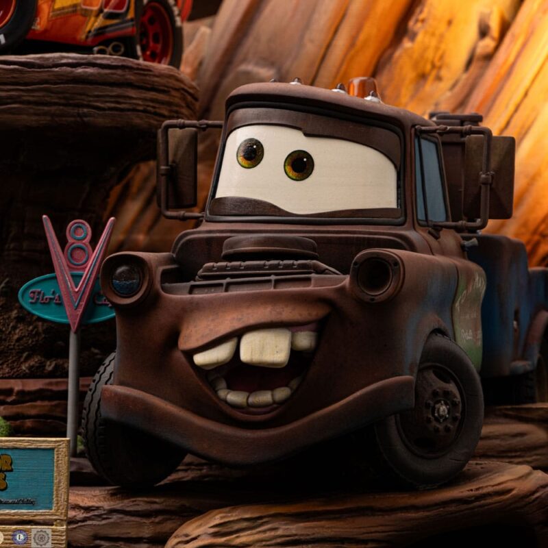 Cars Deluxe Art Scale Statue 1/10 Lightning Mcqueen & Tow Mater 31 cm - immagine 7