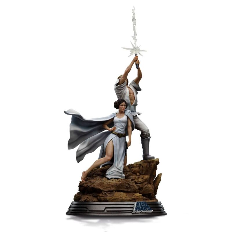 Star Wars Deluxe Art Scale Statue 1/10 Luke and Leia 41 cm - immagine 2