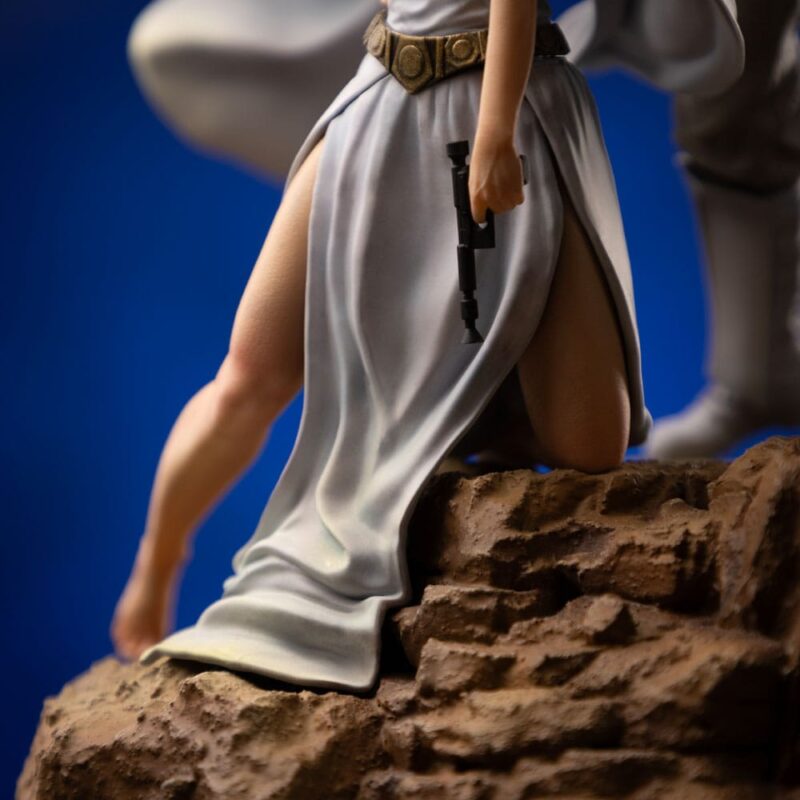 Star Wars Deluxe Art Scale Statue 1/10 Luke and Leia 41 cm - immagine 4