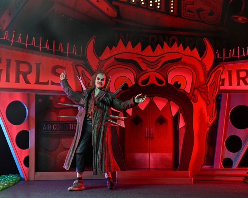 Beetlejuice (1988) Diorama Trenchcoat with Spikes Inferno Room Deluxe Set - immagine 6