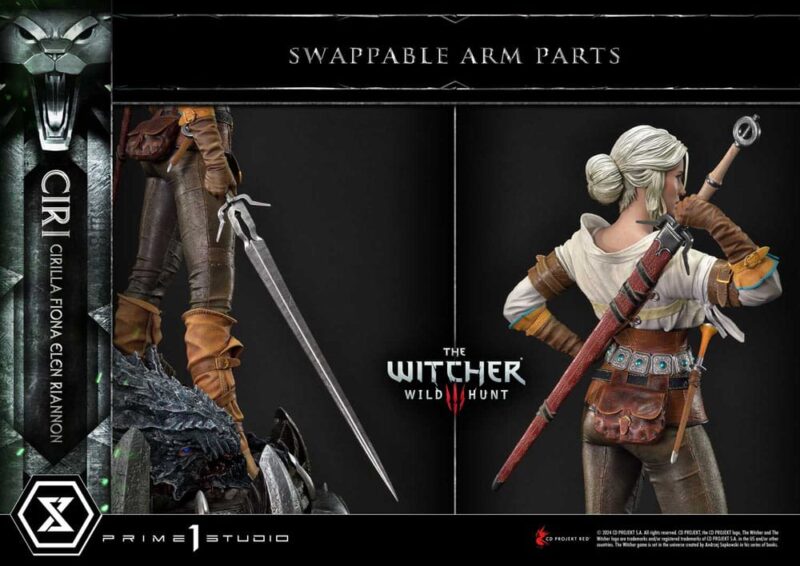The Witcher 3: Wild Hunt Museum Masterline Statue 1/3 Wild Hunt Ciri Fiona Elen Riannon 81 cm - immagine 6