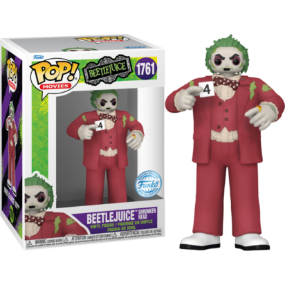 Beetlejuice POP! Plus Movies Vinyl Figure Beetlejuice (Shrunken Head) Limited 9 cm