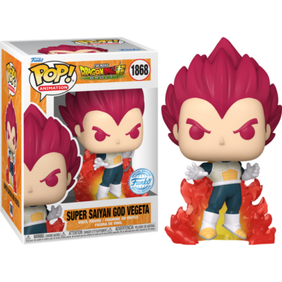 Dragon Ball Super: Broly POP! Animation Vinyl Figure Super Saiyan God Vegeta (With Flames) Limited 9 cm
